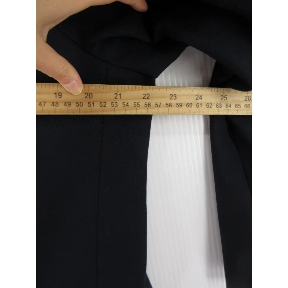 VINTAGE Paul Stuart Sport Coat 42 Long Blazer Wool Jacket Navy Lined